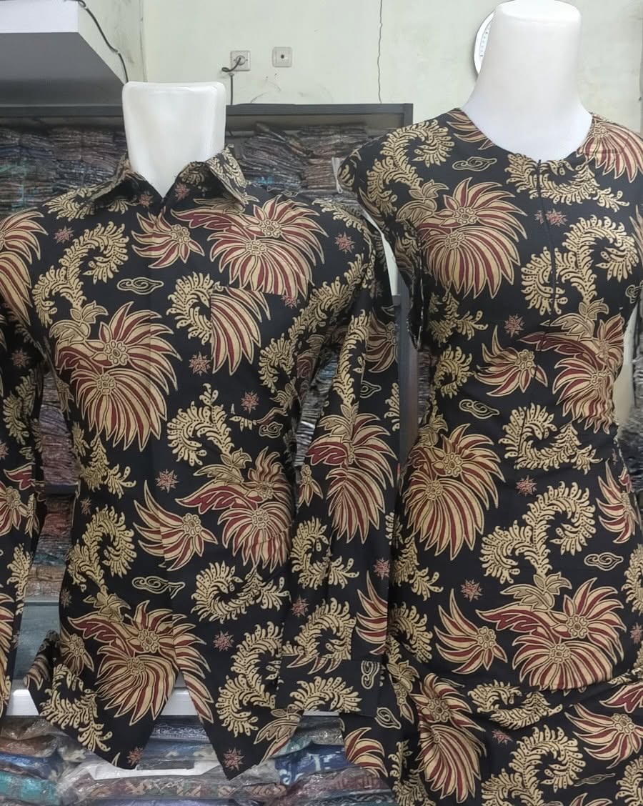 Batik Couple Motif Bunga Klasik (Set)